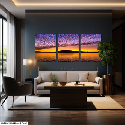 Golden Sunrise Canvas Print, Galapagos Islands, Landscape Image, Photo Art, Canvas Print, Canvas Wall Art, Galapagos Photography