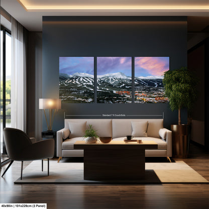Breckenridge Colorado winter landscape, Breckenridge art, ski runs, Colorado wall art, Breckenridge, Colorado winter picture