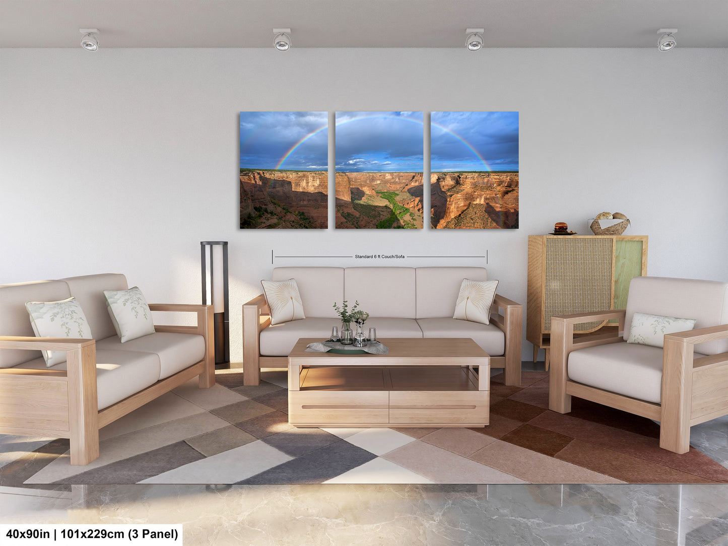 Canyon de Chelly Rainbow Art Print - Navajo Nation Arizona Landscape