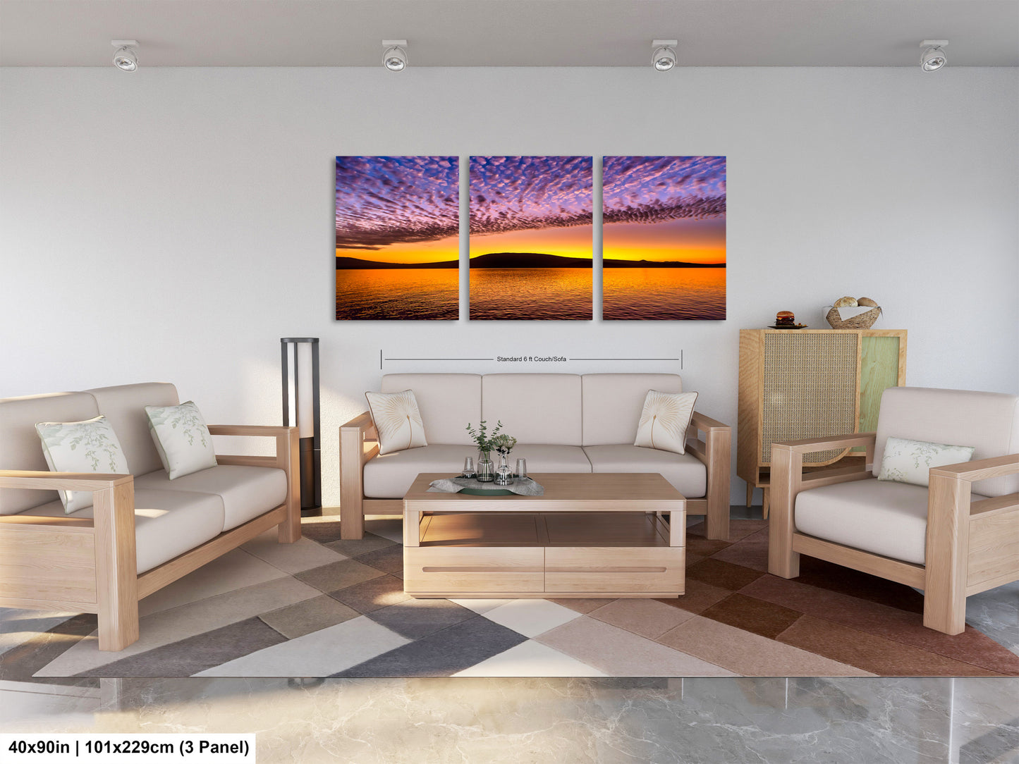 Golden Sunrise Canvas Print, Galapagos Islands, Landscape Image, Photo Art, Canvas Print, Canvas Wall Art, Galapagos Photography