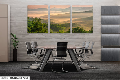 Blue Ridge Mountains at sunrise, from the Blue Ridge Parkway
