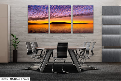 Golden Sunrise Canvas Print, Galapagos Islands, Landscape Image, Photo Art, Canvas Print, Canvas Wall Art, Galapagos Photography