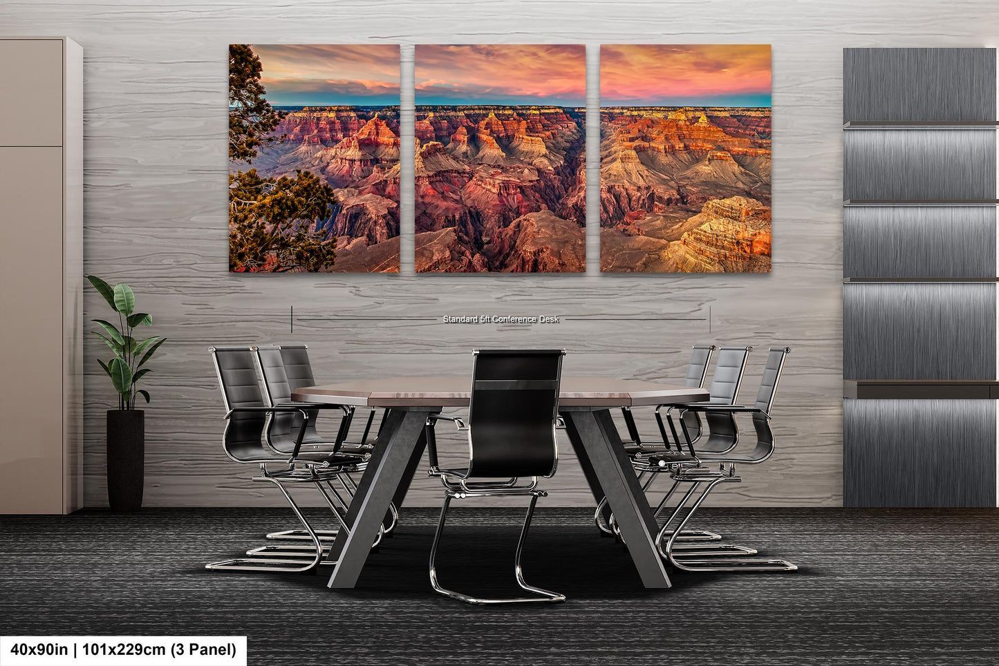 Grand Canyon Sunset Photography, Landscape Canvas Print, Travel Art, Wall decor, South Rim Desert, Arizona Park, Red Rocks