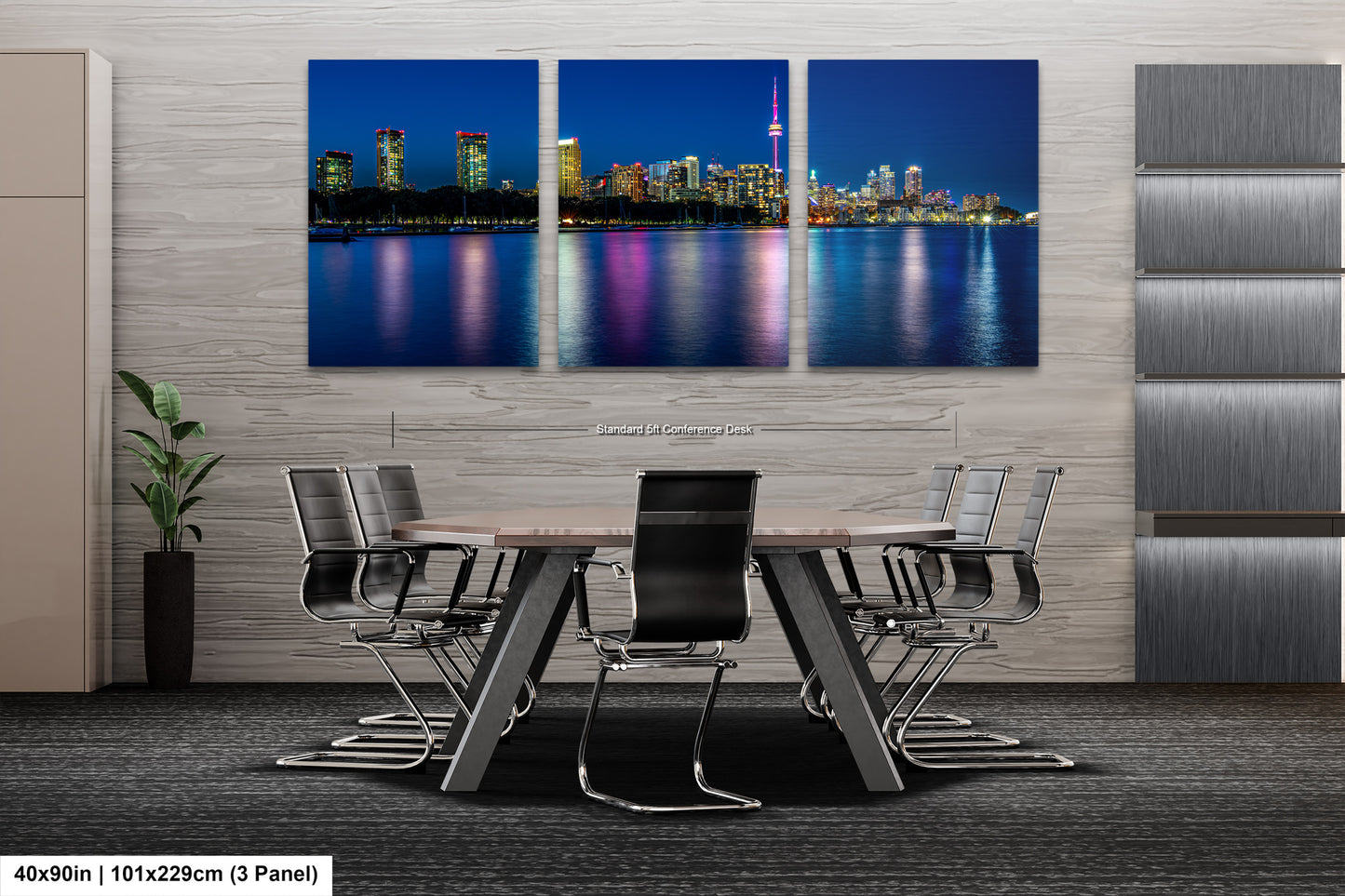 Toronto Skyline at Night on Canvas, Skyline, Photo Art, Canvas Print, Home Decor, Canvas Wall Art, Cityscape, Skyline Photography
