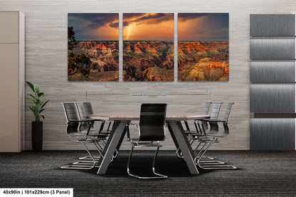 Grand Canyon Lightning, Arizona Art, Red Rock Artwork, Gift, Vibrant Sunset Landscape, Nature Photography Print, Canvas, Metal, Acrylic