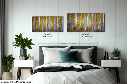Autumn Aspens in Crested Butte Colorado  Scenic Fall Landscape Print