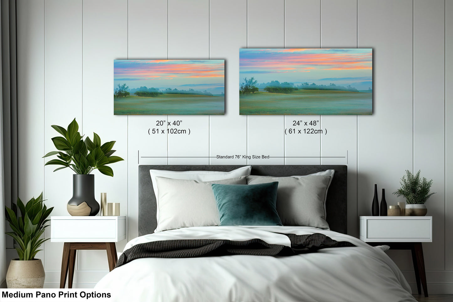 Misty Pastoral Scene, Pastel Colors at Sunrise, Misty Pasture