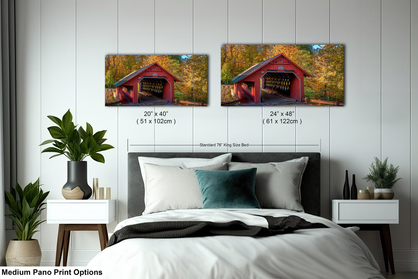 Creamery Covered Bridge Art Print - Brattleboro Vermont Scenic Decor