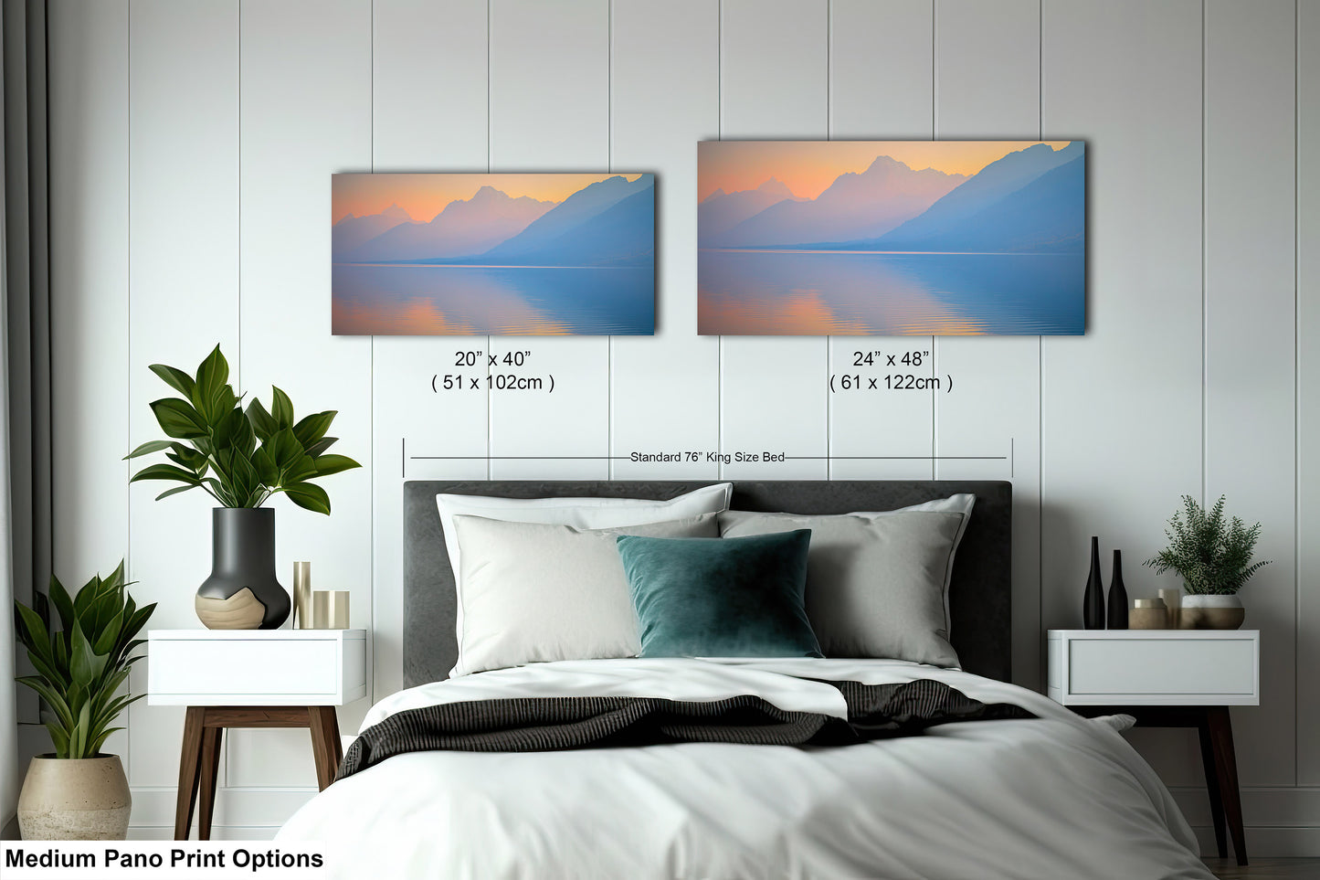 Grand Tetons in Mist at Jenny Lake - Serene Nature Landscape Art