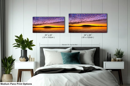 Golden Sunrise Canvas Print, Galapagos Islands, Landscape Image, Photo Art, Canvas Print, Canvas Wall Art, Galapagos Photography