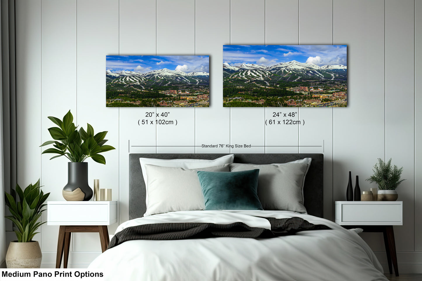 Breckenridge wall art, Breckenridge art, panoramic large picture of Breckenridge ski runs, Colorado wall art, Colorado ski town