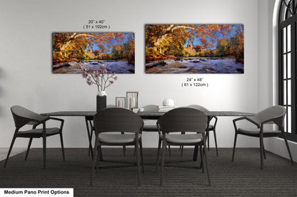Autumn View of Red Rock Crossing and Cathedral Rock Sedona Northern Arizona