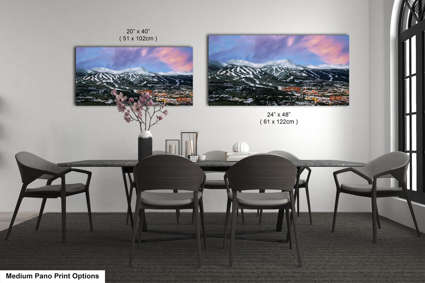 Breckenridge Colorado winter landscape, Breckenridge art, ski runs, Colorado wall art, Breckenridge, Colorado winter picture