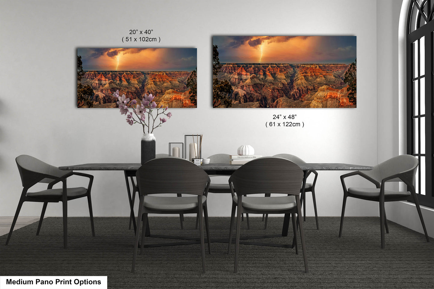 Grand Canyon Lightning, Arizona Art, Red Rock Artwork, Gift, Vibrant Sunset Landscape, Nature Photography Print, Canvas, Metal, Acrylic