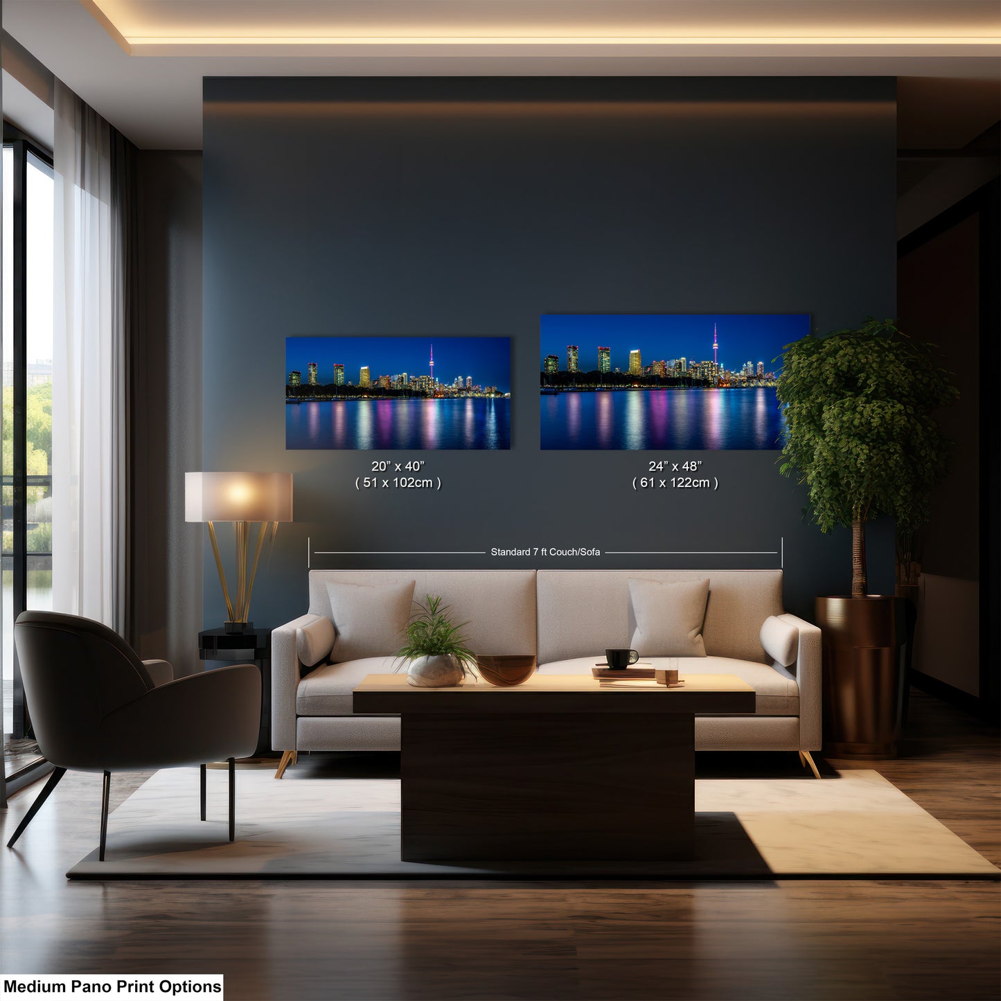 Toronto Skyline at Night on Canvas, Skyline, Photo Art, Canvas Print, Home Decor, Canvas Wall Art, Cityscape, Skyline Photography