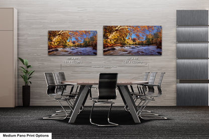 Autumn View of Red Rock Crossing and Cathedral Rock Sedona Northern Arizona