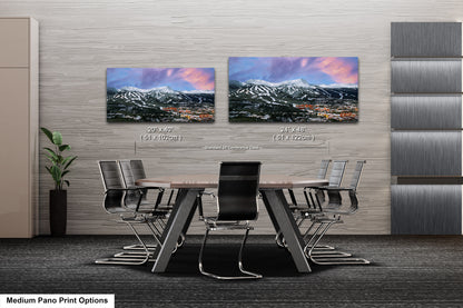 Breckenridge Colorado winter landscape, Breckenridge art, ski runs, Colorado wall art, Breckenridge, Colorado winter picture