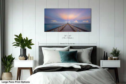 Naples Pier Sunrise Art Print - Florida Gulf Landscape Photography