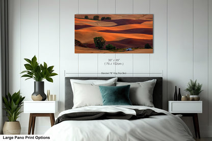 Sunset Over the Palouse Serene Wheat Fields in Eastern Washington