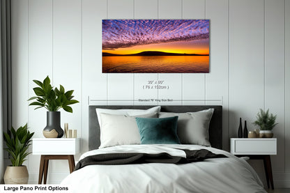 Golden Sunrise Canvas Print, Galapagos Islands, Landscape Image, Photo Art, Canvas Print, Canvas Wall Art, Galapagos Photography