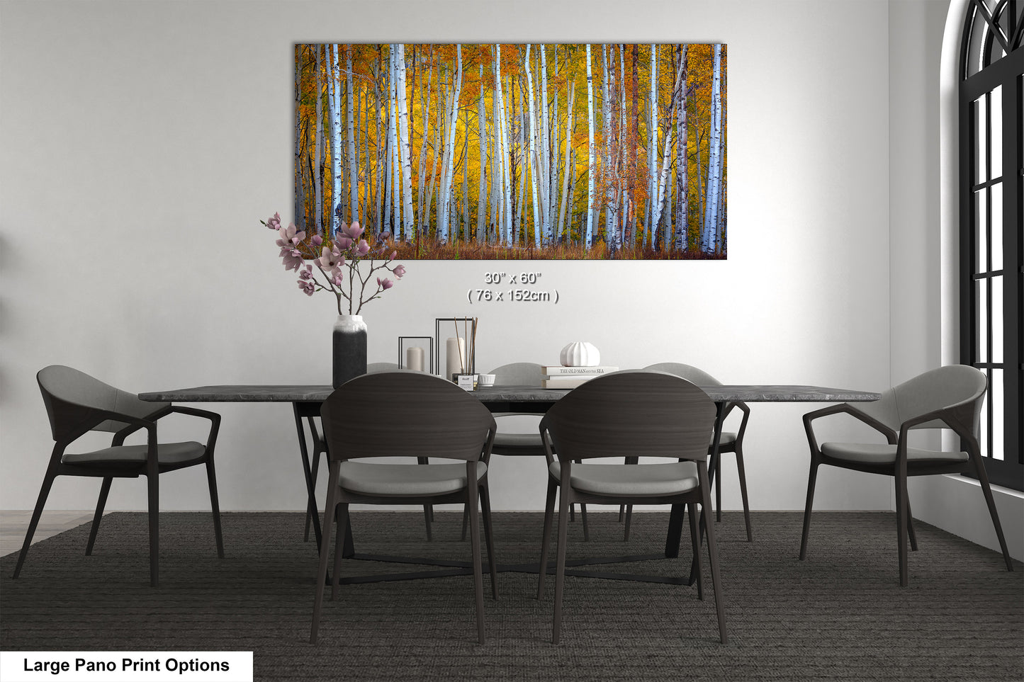Autumn Aspens in Crested Butte Colorado  Scenic Fall Landscape Print