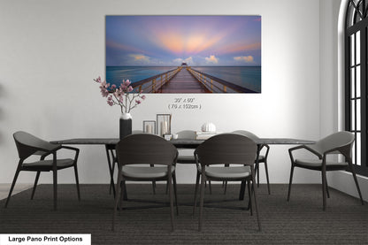 Naples Pier Sunrise Art Print - Florida Gulf Landscape Photography