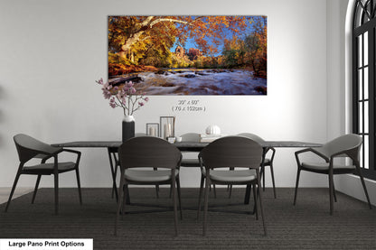 Autumn View of Red Rock Crossing and Cathedral Rock Sedona Northern Arizona