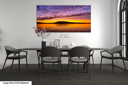 Golden Sunrise Canvas Print, Galapagos Islands, Landscape Image, Photo Art, Canvas Print, Canvas Wall Art, Galapagos Photography