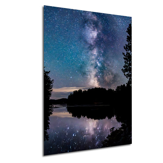 Milky Way Canvas Muskoka Fine Art Night Photo Northern Ontario Lake Reflection Print Sky Photo
