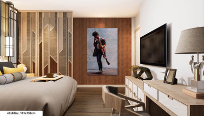 Eddie Van Halen Canvas Print | Rock 'n Roll Photo Art | Wall Art Photography | Van Halen Hanging Wall Art