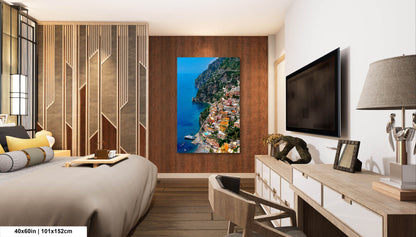 Positano Italy Canvas Print, Italy Photography, Amalfi Coast Photo, Photo Art, Positano Photography, Vertical Wall Art