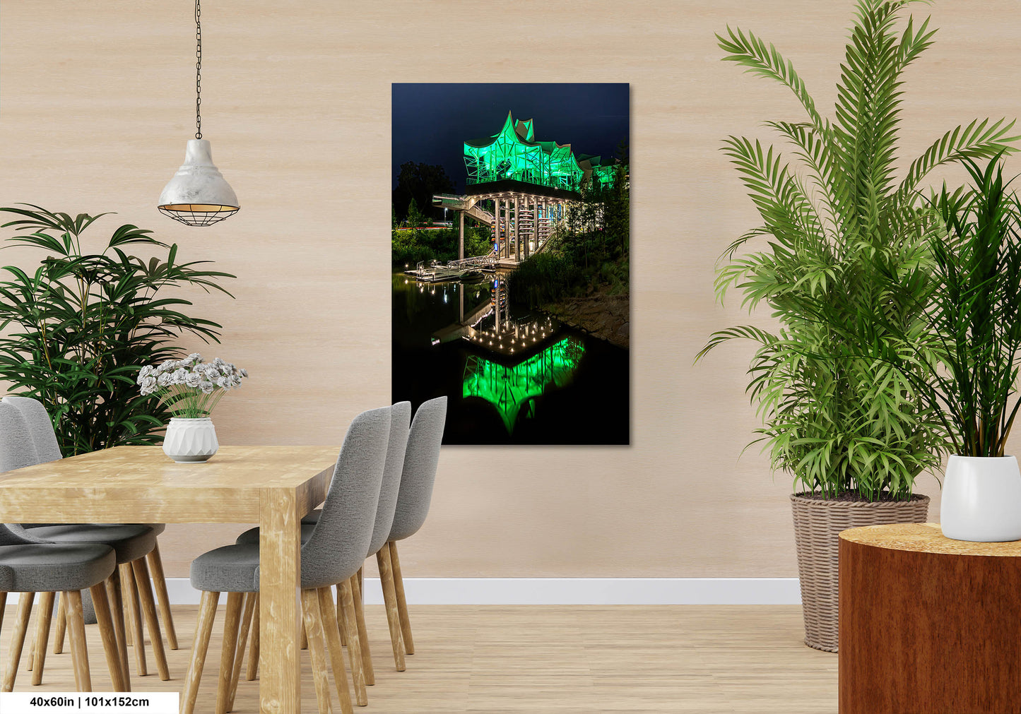 Tulsa Art Print, Tulsa Gathering Place, Tulsa Photo, Tulsa Art, Tulsa Wall Decor, Tulsa Oklahoma Art, Tulsa Print, Tulsa Night Photograph