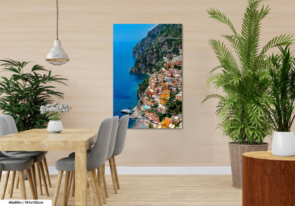 Positano Italy Canvas Print, Italy Photography, Amalfi Coast Photo, Photo Art, Positano Photography, Vertical Wall Art