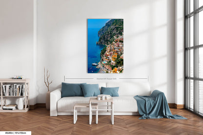 Positano Italy Canvas Print, Italy Photography, Amalfi Coast Photo, Photo Art, Positano Photography, Vertical Wall Art