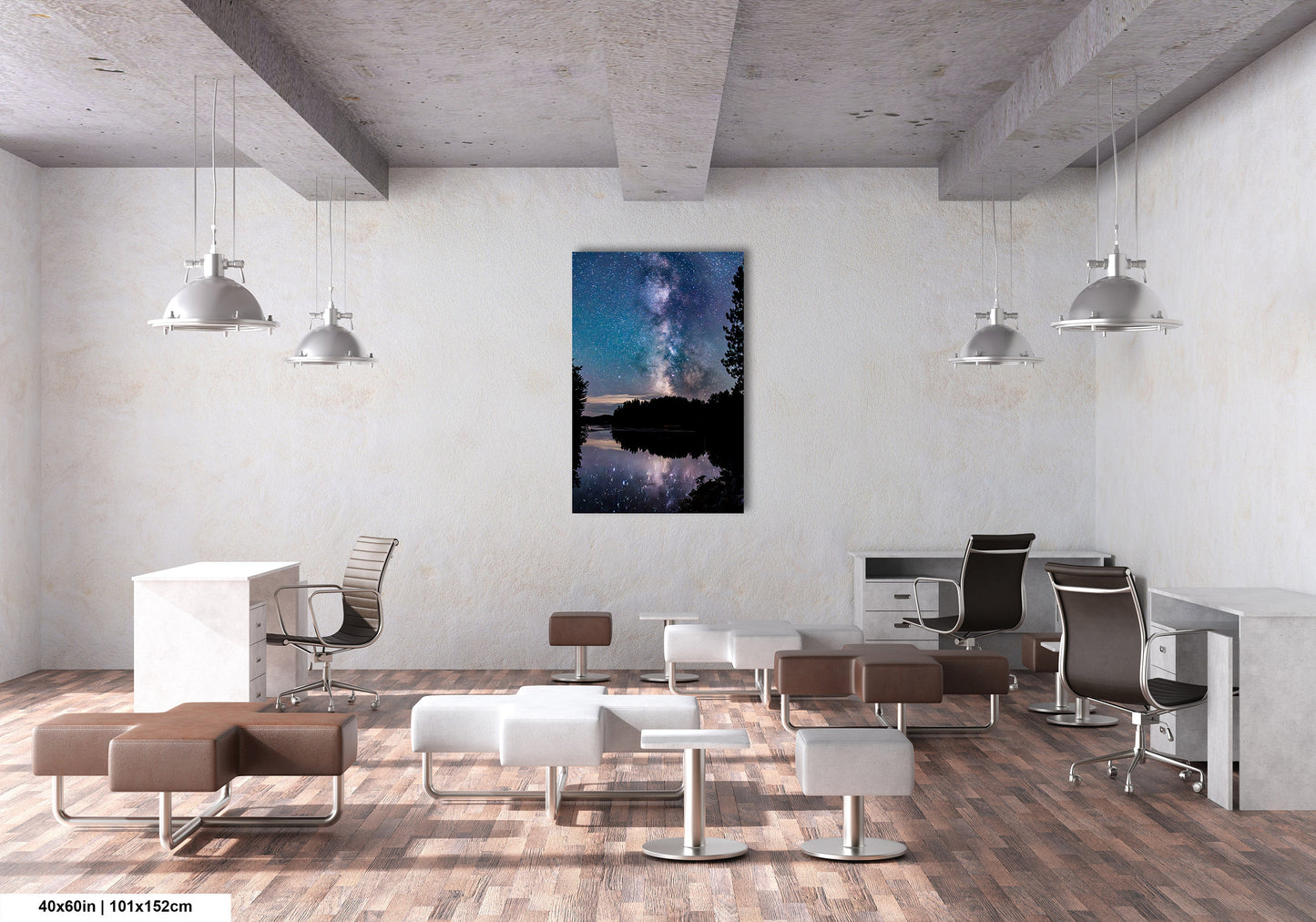 Milky Way Canvas Muskoka Fine Art Night Photo Northern Ontario Lake Reflection Print Sky Photo