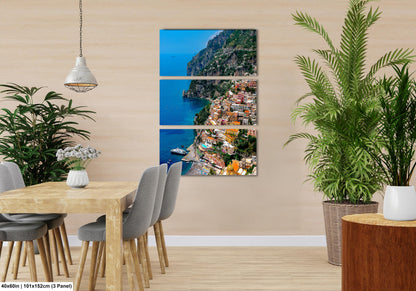 Positano Italy Canvas Print, Italy Photography, Amalfi Coast Photo, Photo Art, Positano Photography, Vertical Wall Art