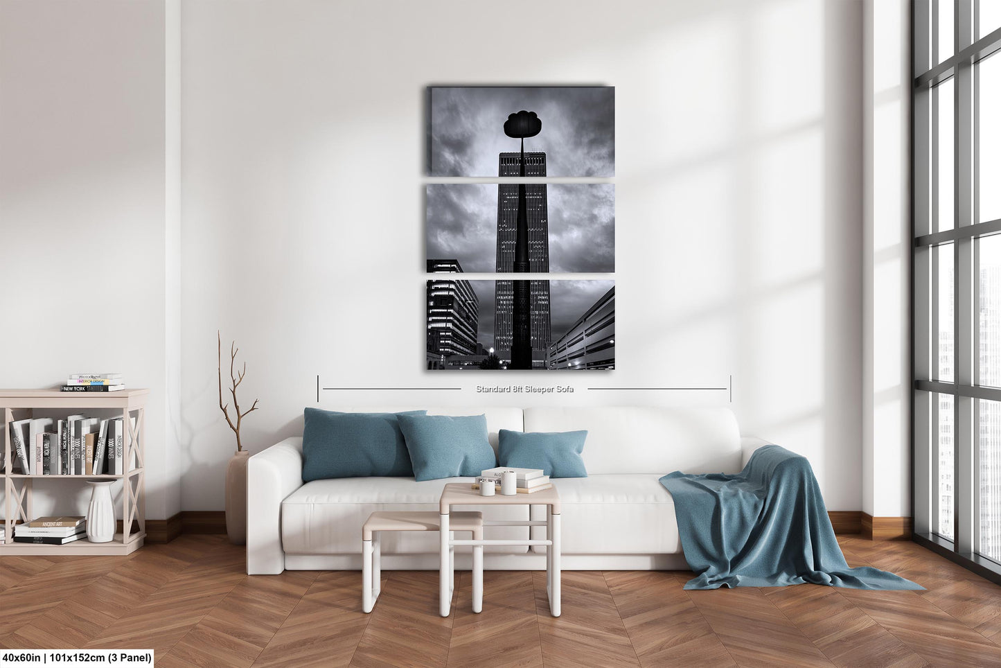 Tulsa Oklahoma Skyline Wall Art, Tulsa Skyline Art, Tulsa Art Print, Tulsa Artificial Cloud, Tulsa Center of the Universe