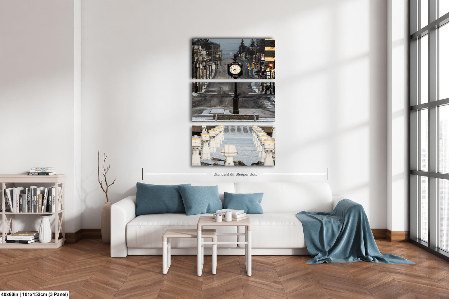 Rotary Club Canada Clock Street View Barrie Landmark Waterfront City Cape Canvas Print Photo Wall Art Fine Art Photography Decor New York
