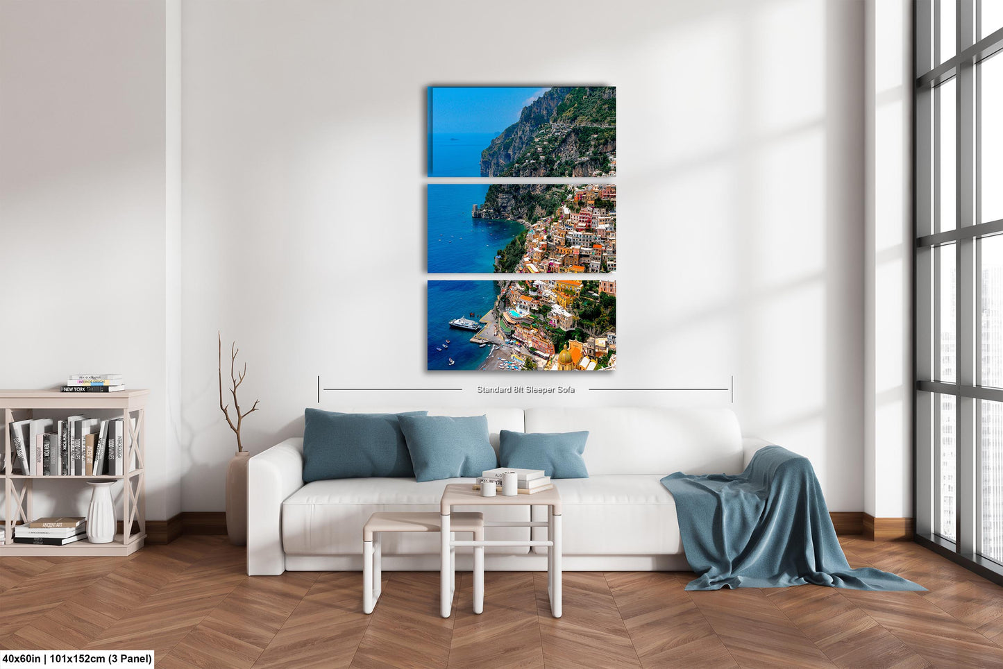Positano Italy Canvas Print, Italy Photography, Amalfi Coast Photo, Photo Art, Positano Photography, Vertical Wall Art