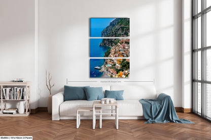 Positano Italy Canvas Print, Italy Photography, Amalfi Coast Photo, Photo Art, Positano Photography, Vertical Wall Art