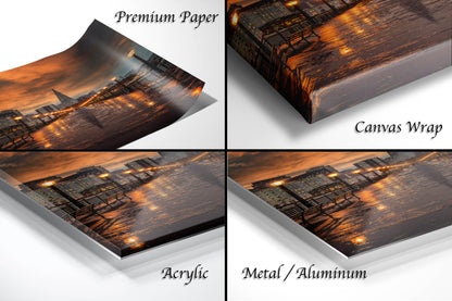 San Francisco Canvas Wall Art Photo Print Sunset Wall Decor Home Wall Decor Office Decor Skyline Wall Art