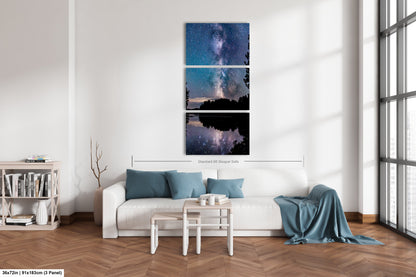 Milky Way Canvas Muskoka Fine Art Night Photo Northern Ontario Lake Reflection Print Sky Photo