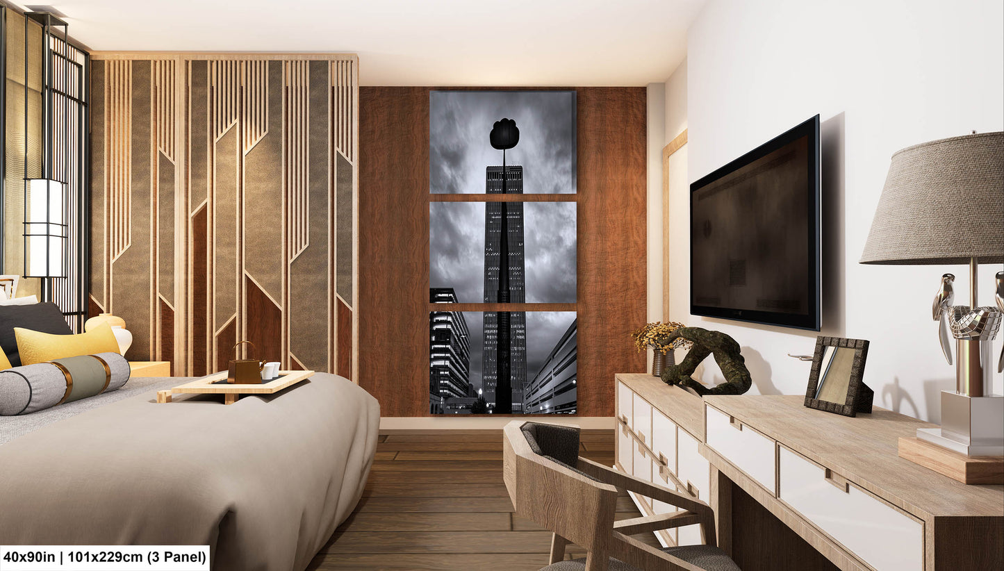 Tulsa Oklahoma Skyline Wall Art, Tulsa Skyline Art, Tulsa Art Print, Tulsa Artificial Cloud, Tulsa Center of the Universe