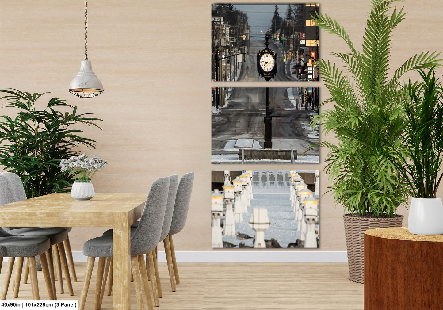Rotary Club Canada Clock Street View Barrie Landmark Waterfront City Cape Canvas Print Photo Wall Art Fine Art Photography Decor New York