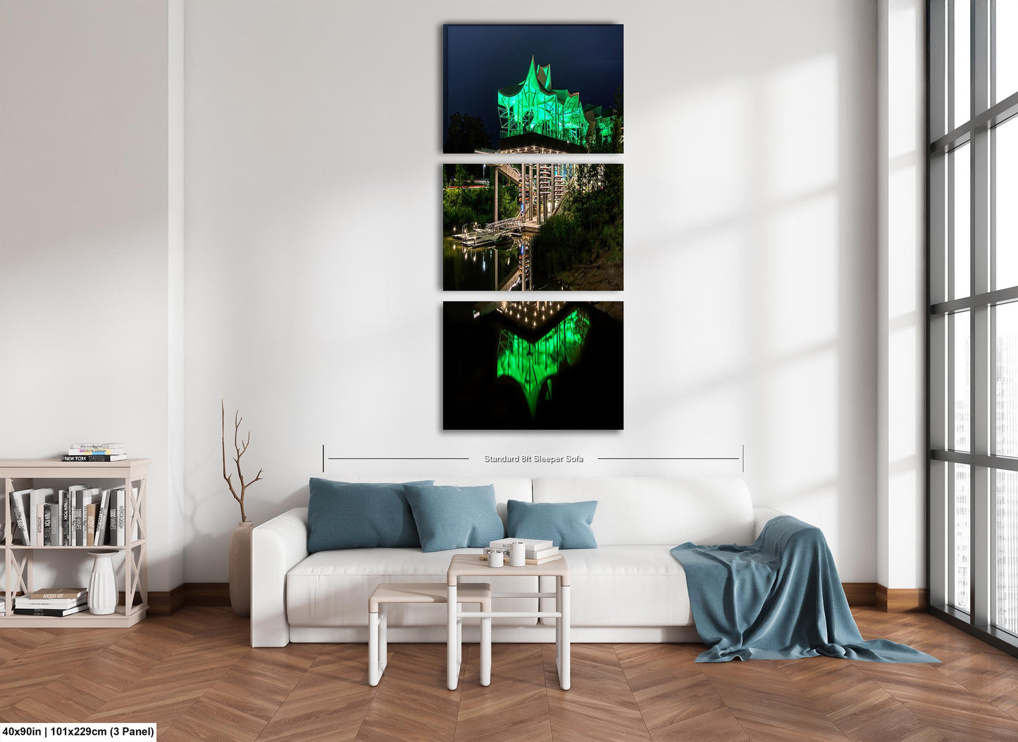Tulsa Art Print, Tulsa Gathering Place, Tulsa Photo, Tulsa Art, Tulsa Wall Decor, Tulsa Oklahoma Art, Tulsa Print, Tulsa Night Photograph