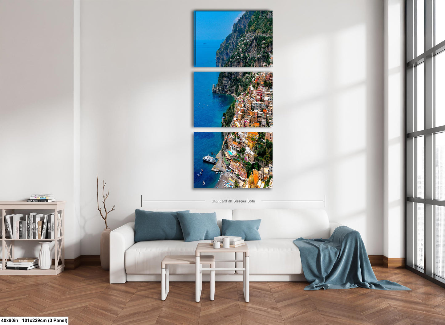 Positano Italy Canvas Print, Italy Photography, Amalfi Coast Photo, Photo Art, Positano Photography, Vertical Wall Art