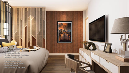 San Francisco Canvas Wall Art Photo Print Sunset Wall Decor Home Wall Decor Office Decor Skyline Wall Art