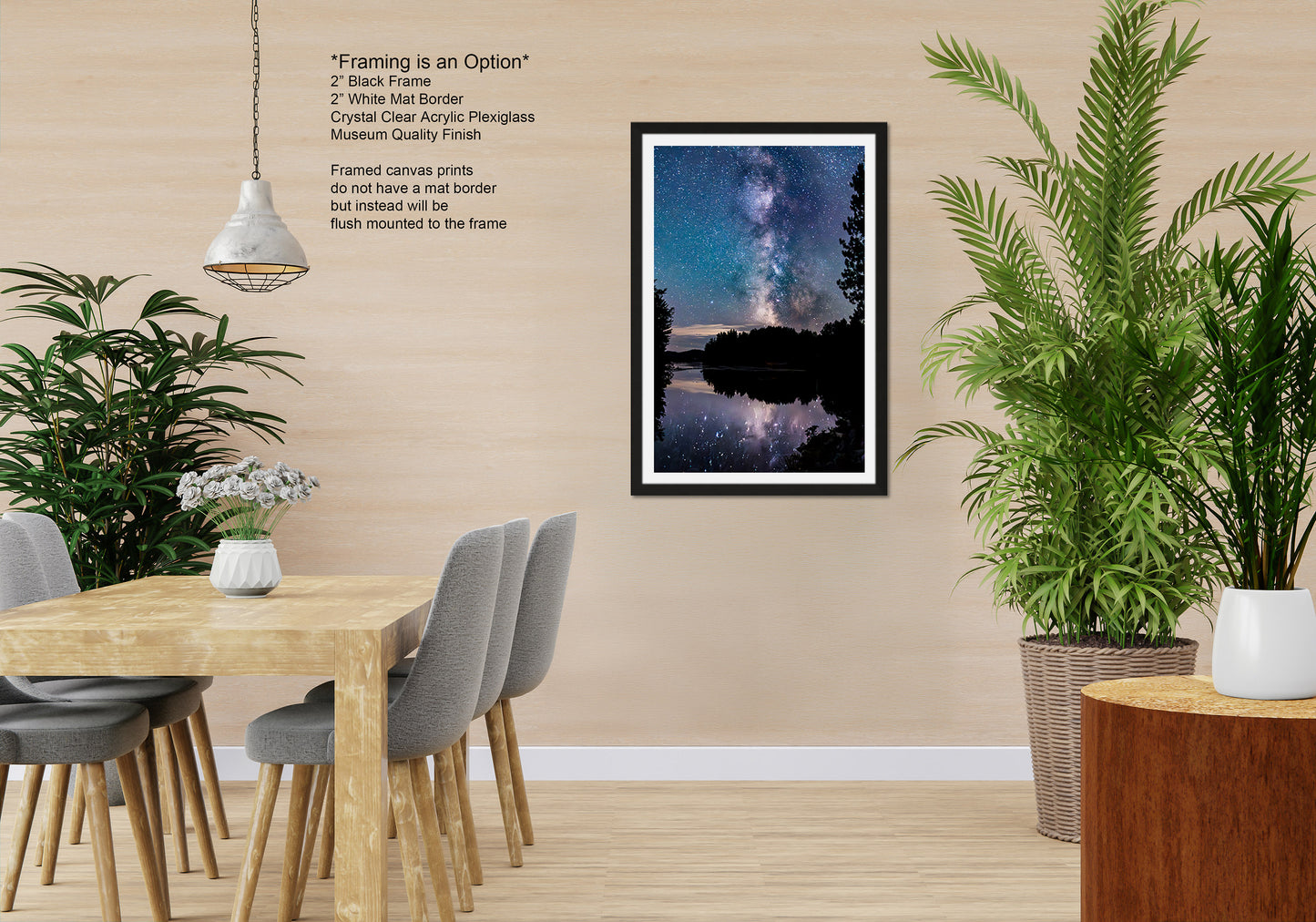 Milky Way Canvas Muskoka Fine Art Night Photo Northern Ontario Lake Reflection Print Sky Photo
