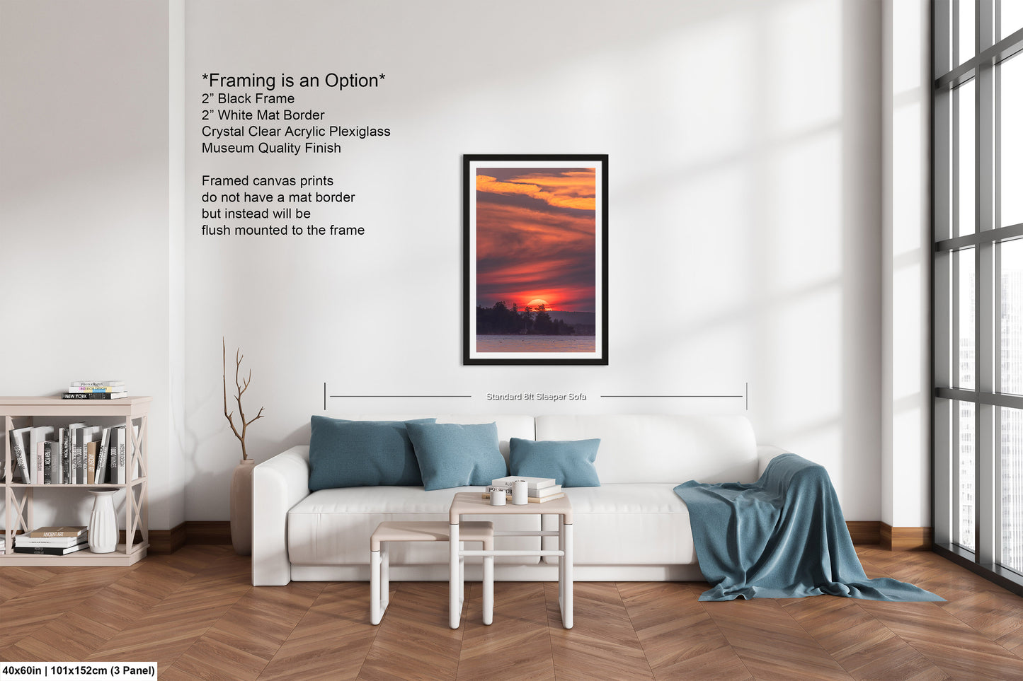 Sunset Sunrise Red Sun Clouds Dramatic Canvas Acrylic Brushed Metal Photo Print Spectacular Wall Art