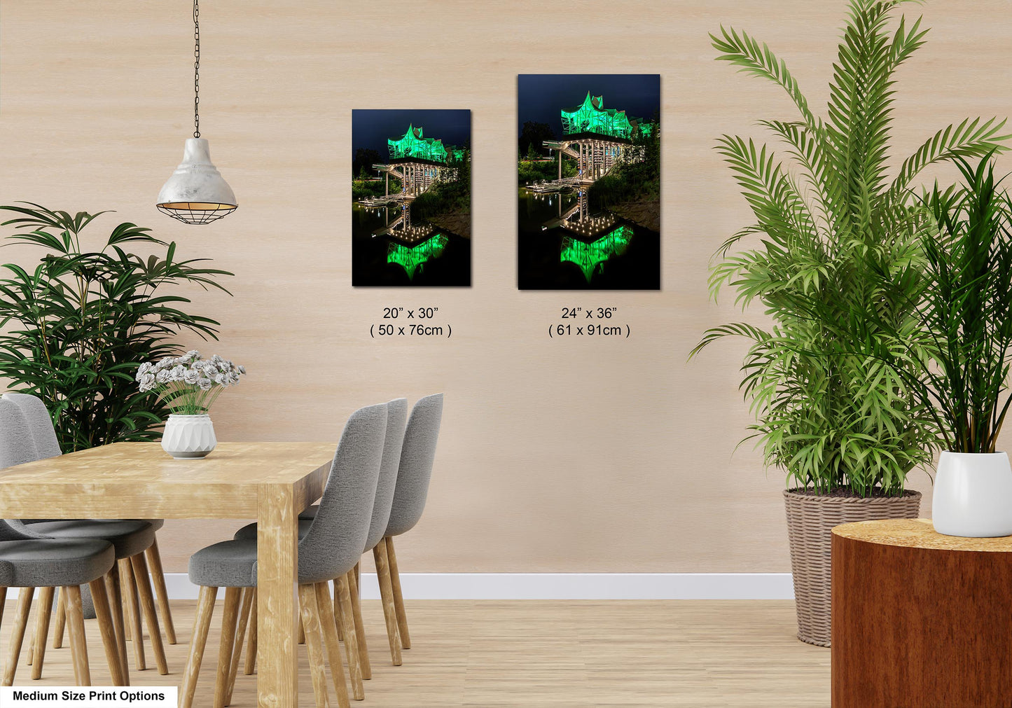 Tulsa Art Print, Tulsa Gathering Place, Tulsa Photo, Tulsa Art, Tulsa Wall Decor, Tulsa Oklahoma Art, Tulsa Print, Tulsa Night Photograph
